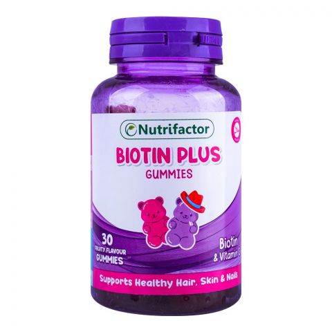Nutrifactor Biotin Plus Food Supplement Gummies, 30-Pack