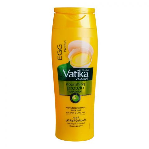 Dabur Vatika Egg Protein Nourishing Shampoo, For Thin & Limp Hair, 400ml