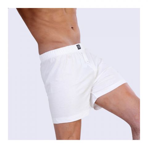 BigBen Loose Fit Boxer Shorts, White
