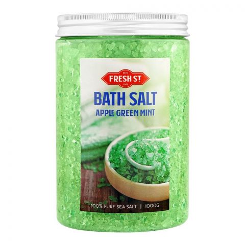 Fresh Street Apple Green Mint Bath Salt, 1000g