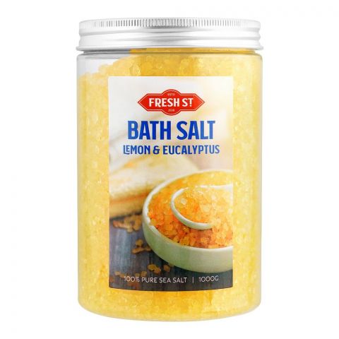 Fresh Street Lemon & Eucalyptus Bath Salt, 1000g