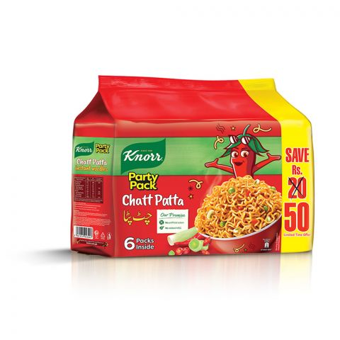 Knorr Noodles Chatt Patta, 6-Pack, 6 x 61g Save Rs.50/-
