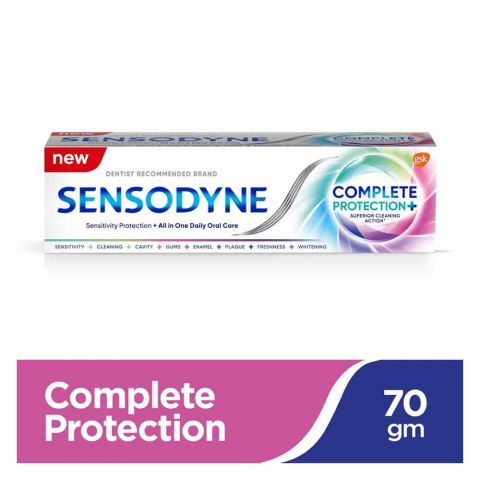 Sensodyne Complete Protection+ Fresh Breath Toothpaste, 70g
