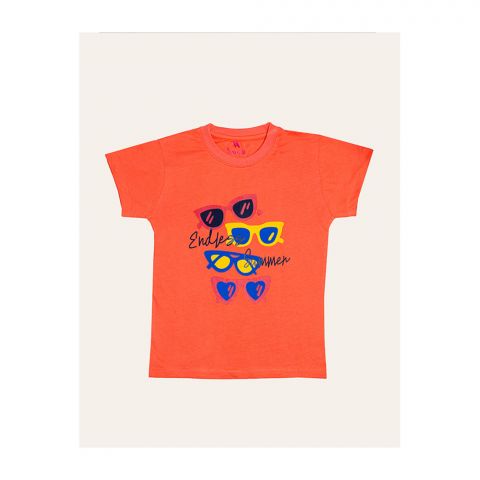 IXAMPLE Girls Coral Endless Summer Tee