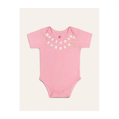 IXAMPLE Girls Baby Pink Body Suit