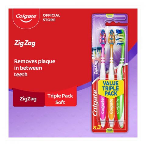 Colgate Zig Zag Medium Toothbrush Buy 2 Get 1 Free