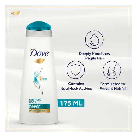 Dove Nutritive Solutions Dryness Care Shampoo, For Dry Hair, 175ml