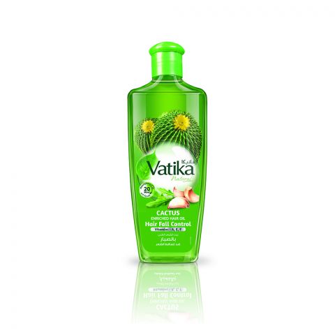 Dabur Vatika Cactus Enriched Hair Oil, Hair Fall Control 200ml