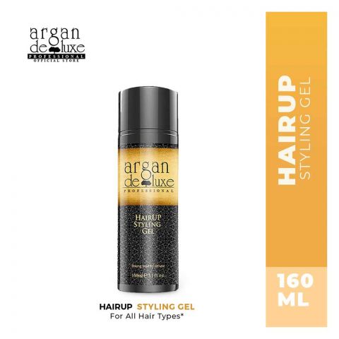 Argan De Luxe Hair Up Styling Gel, Strong Hold, 160ml