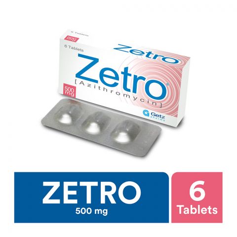 Getz Pharma Zetro Tablet 500mg 6-Pack