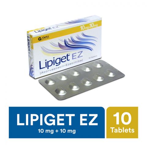 Getz Pharma Lipiget EZ Tablet 10mg + 10mg 10-Pack