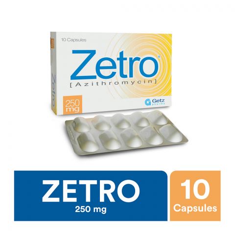 Getz Pharma Zetro Capsule 250mg 10-Pack