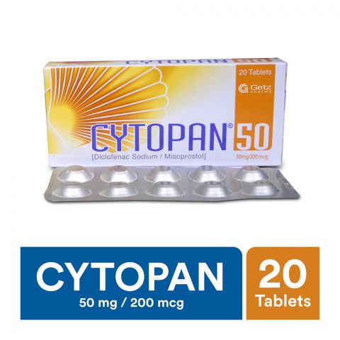 Getz Pharma Cytopan Tablet 50mg 20-Pack