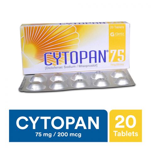 Getz Pharma Cytopan Tablet 75mg 20-Pack