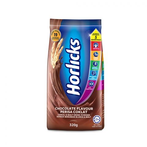 Horlicks Chocolate Flavour Pouch, 350g