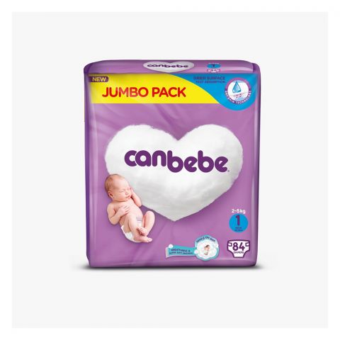 Canbebe Jumbo New Born No 1, 2-5kg 84-Pack