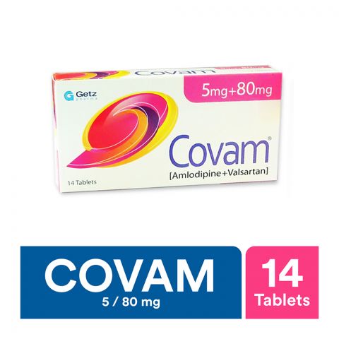 Getz Pharma Covam Tablet 5mg + 80mg 14-Pack