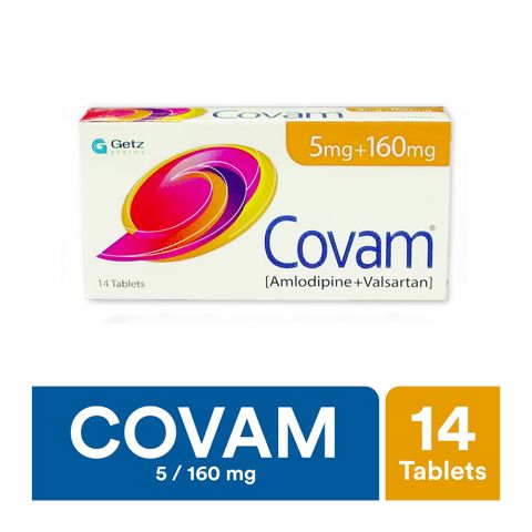 Getz Pharma Covam Tablet 5mg + 160mg 14-Pack