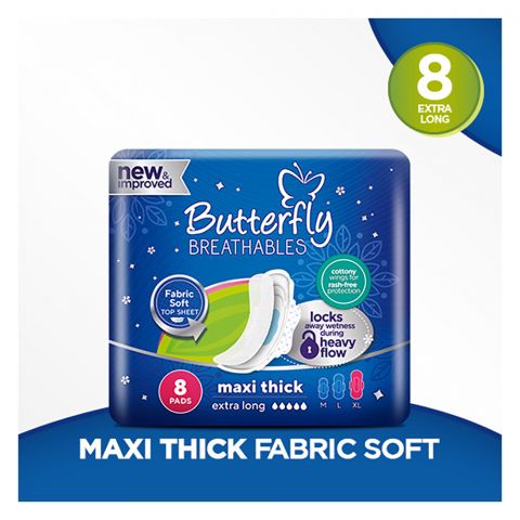 Butterfly Breathables Maxi Thin Extra Large 8-Pack