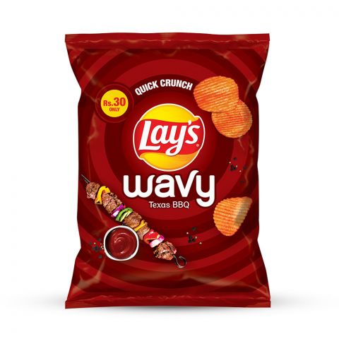 Lay's Wavy BBQ Potato Chips 23g