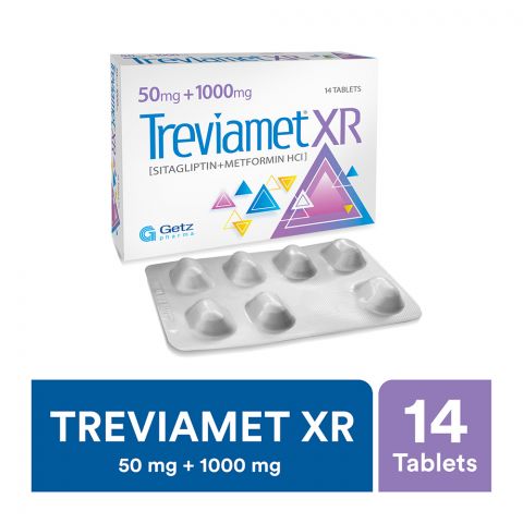 Getz Pharma Treviamet XR Tablet 50mg+1000mg 14-Pack