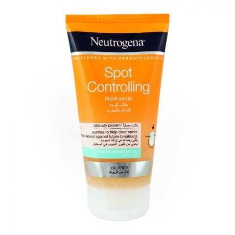Neutrogena Visibly Clear, Clear & Protect Smoothing Scrub, Oil-Free, 150ml