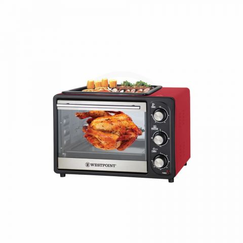 West Point Deluxe Rotisserie Oven With BBQ On Top, WF-2400RD