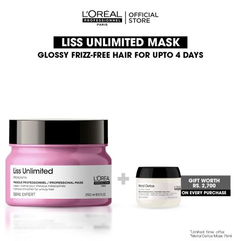 L'Oreal Professionnel Serie Expert Pro-Keratin Liss Unlimited Professional Masque, 250ml