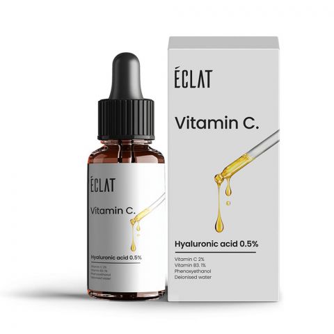 Eclat Vitamin C and Hyaluronic Acid 0.5% Serum, 30ml