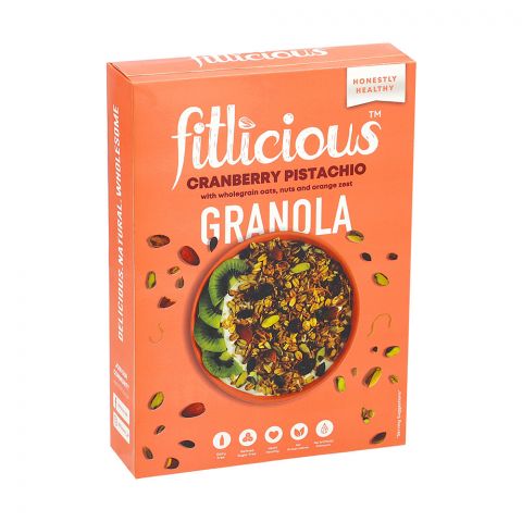 Fitlicious Cranberry Pistachio Granola Muesli Box 400gm