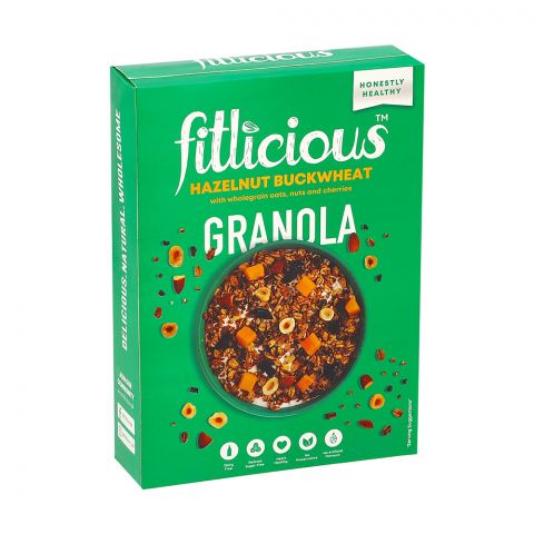 Fitlicious Hazelnut Buckwheat Granola Muesli Box 400gm