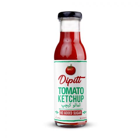 Dipitt Tomato Ketchup, No Added Sugar, 300g