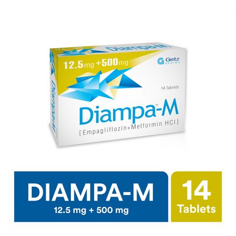 Getz Pharma Diampa-M Tablet 12.5mg + 500mg 14-Pack