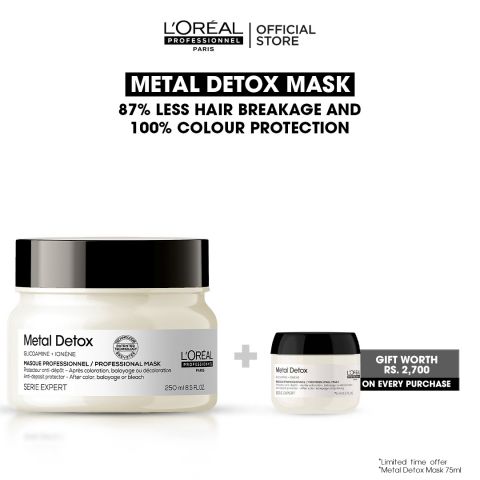 L'Oreal Professionnel Serie Expert Metal Detox Glicoamine + Ionene Professional Mask, 250ml