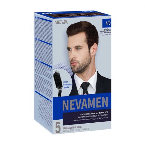 Neva Men Hair Color, 80ml, No. 4 Set