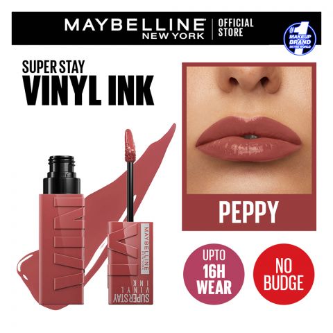 Maybelline Superstay Vinyl Ink Longwear Liquid Lipstick, 115 Peppy