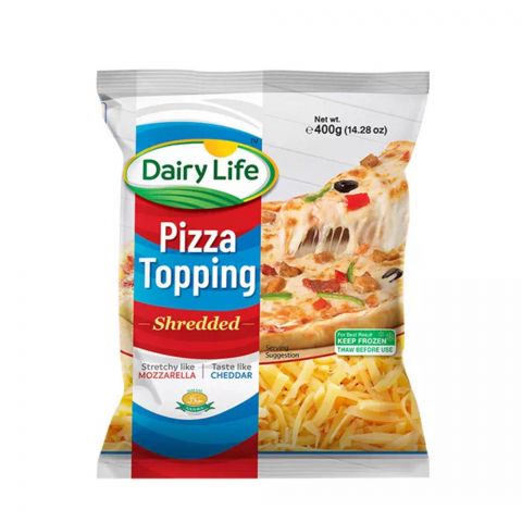 Dairy Life Pizza Topping Shredded Cheese, 400g