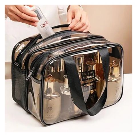 Matrix Stylish Dual-Zip Cosmetic Bag, Travel Makeup Pouch & Cosmetic Organizer