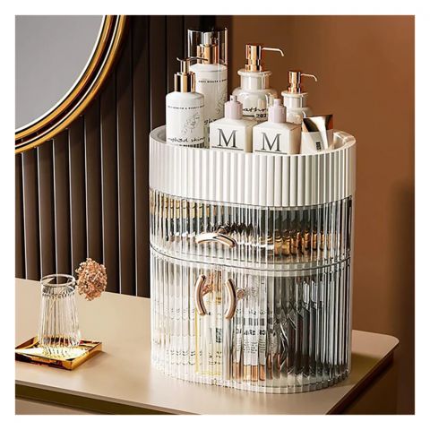 Matrix Deluxe Makeup Organizer With Drawers, Large Capacity Makeup Case, Clear Makeup Organizer for Vanity