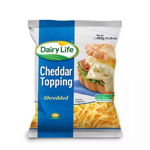 Dairy Life Chedder Topping Shredded Cheese, 400g