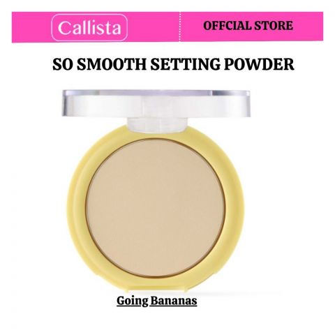 Callista So Smooth Setting Powder, Vegan, Vitamin E & Cruelty Free, 10g, 02 Going Banana