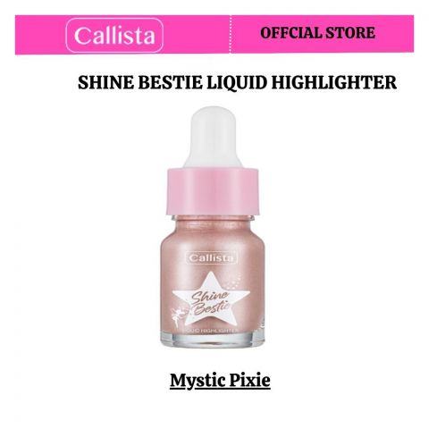 Callista Shine Bestie Liquid Highlighter, For All Skin Types, Cruelty free, 02 Mystic Pixie