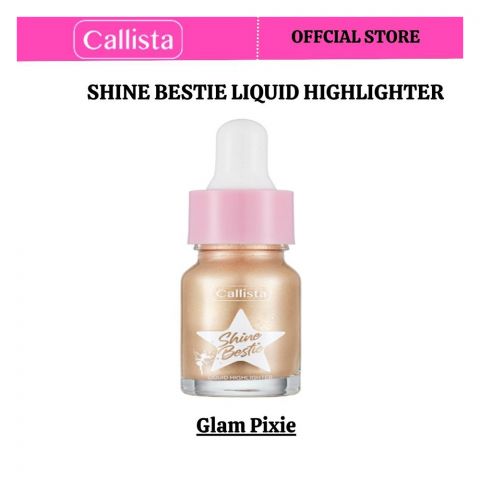 Callista Shine Bestie Liquid Highlighter, For All Skin Types, Cruelty free, 01 Glam Pixie