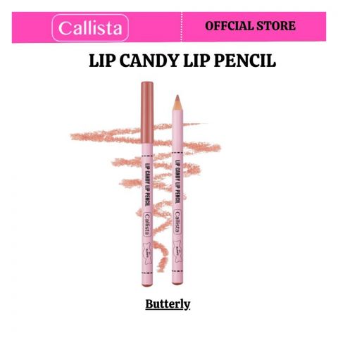 Callista Lip Candy Lip Pencil, Color Up & Define For Statement Lips, 01 Butterfly