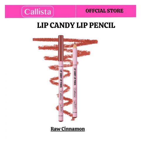 Callista Lip Candy Lip Pencil, Color Up & Define For Statement Lips, 12 Raw Cinnamon