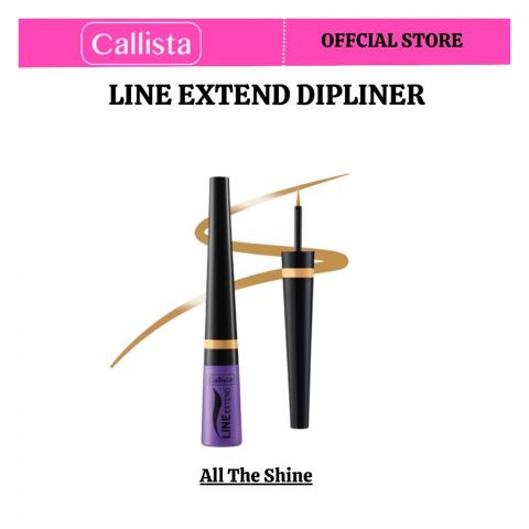 Callista Line Extend Dipliner, Vegan, Fragrance & Cruelty Free, Almond Oil, Vitamin E, 3.5ml, 09 All The Shine
