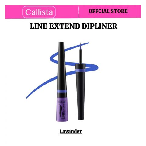 Callista Line Extend Dipliner, Vegan, Fragrance & Cruelty Free, Almond Oil, Vitamin E, 3.5ml, 06 Dark Lavender