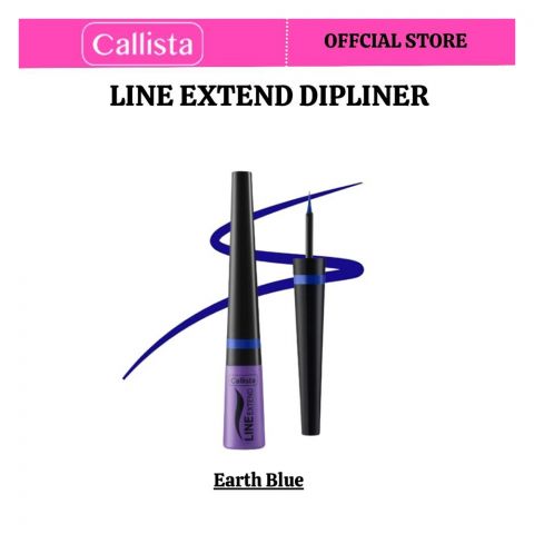 Callista Line Extend Dipliner, Vegan, Fragrance & Cruelty Free, Almond Oil, Vitamin E, 3.5ml, 03 Blue