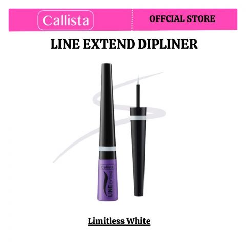 Callista Line Extend Dipliner, Vegan, Fragrance & Cruelty Free, Almond Oil, Vitamin E, 3.5ml, 05 White