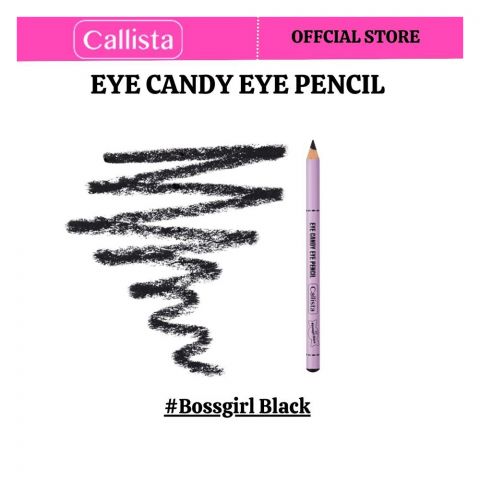 Callista Eye Candy Eye Pencil, Super Soft, High Coverage With Single Stroke, 07 BossGirl Black
